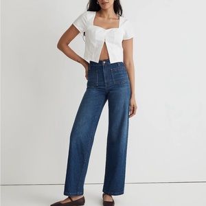 Madewell Perfect Vintage Wide-Leg Jean Patch Pocket Edition (Size 29)